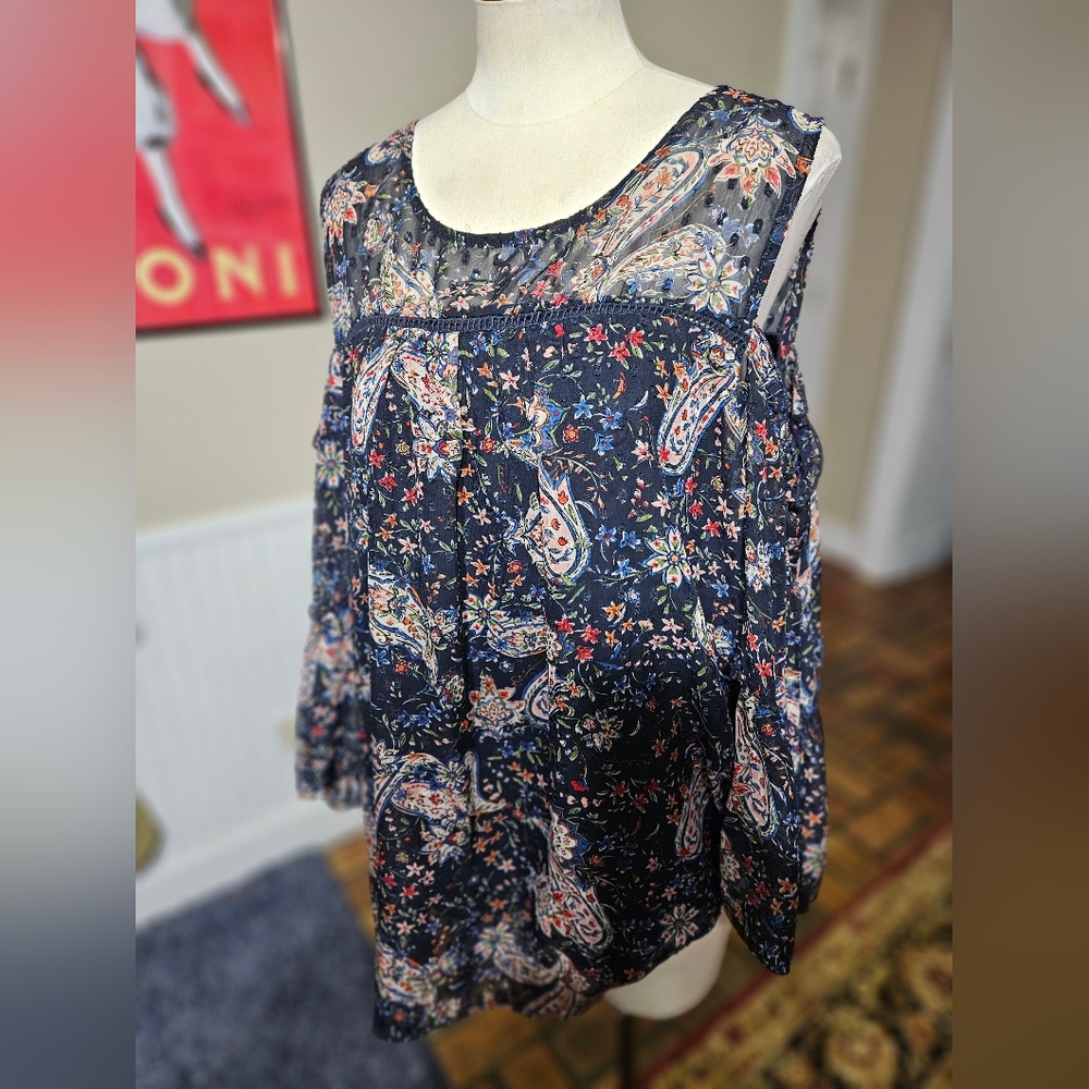 Westport Cold Shoulder Boho Top 2X